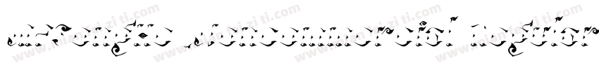 MFSongHe_Noncommercial Regular字体转换